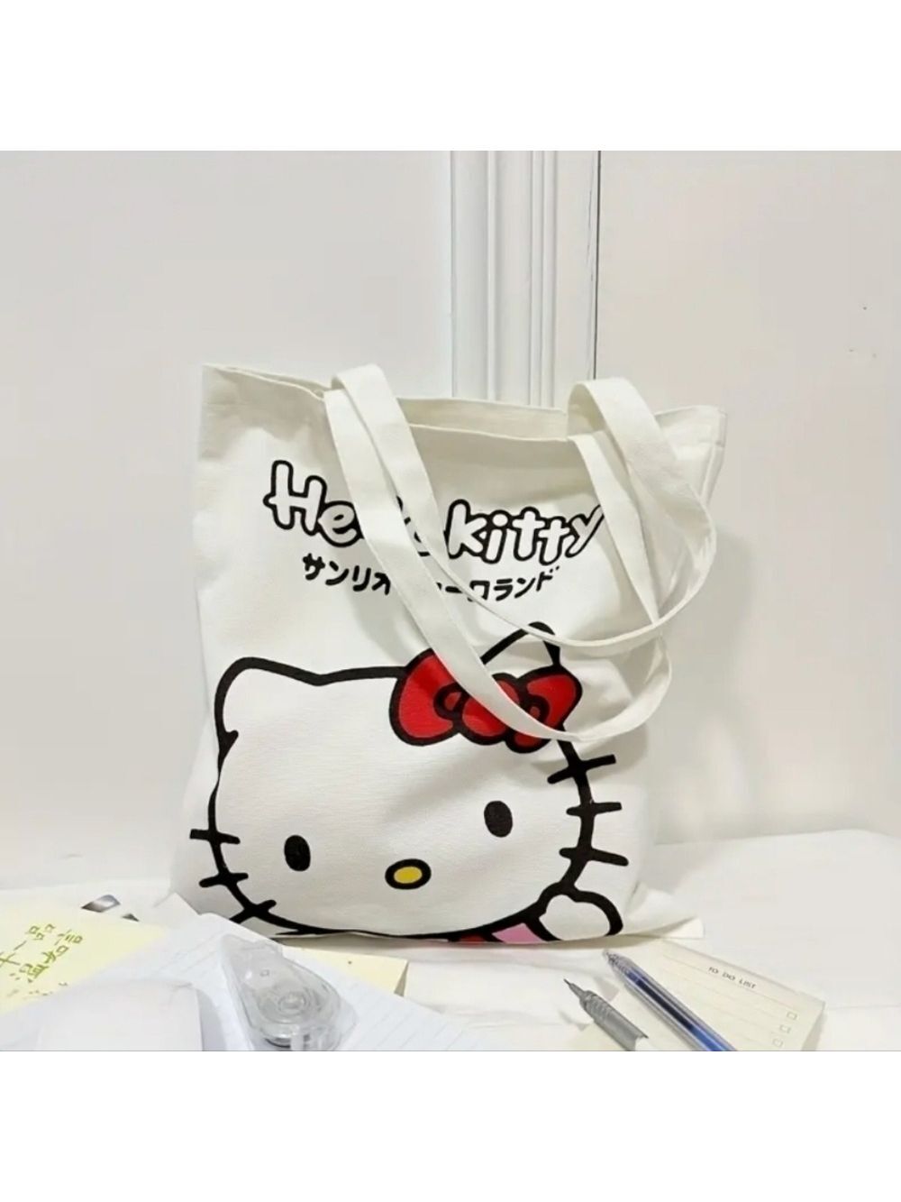 Hello kitty canvas tote
